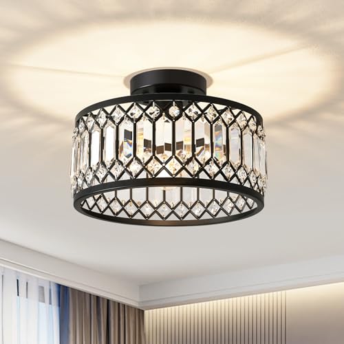 Glamorous Crystal Low-Profile Lamp