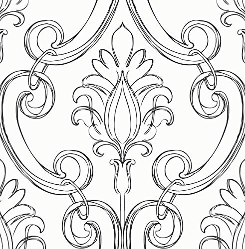 Contemporary Damask Wallpaper