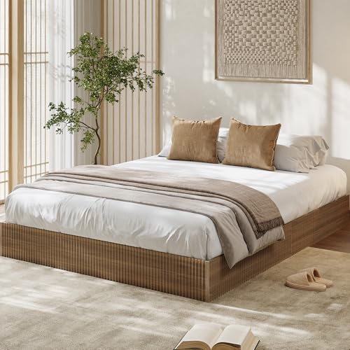 Contemporary Low Platform Bed Base