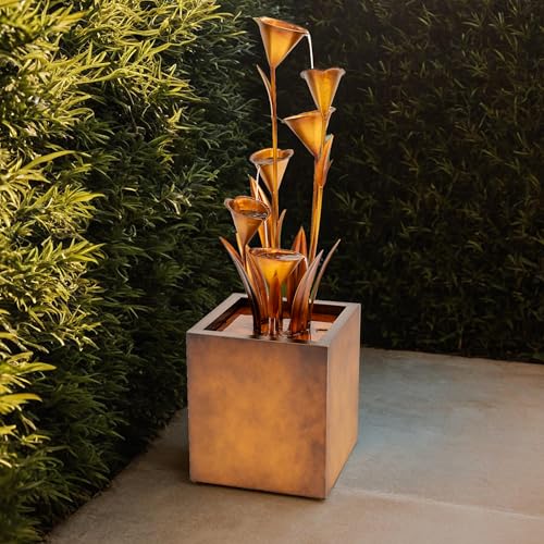 Contemporary Metal Outdoor Fountain
