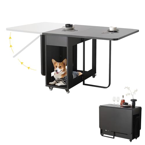 Convertible Dining Table with Drawers