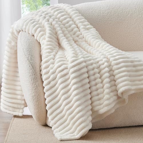 Cream Throw Blanket