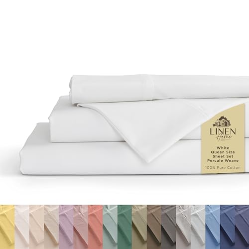 Crisp White Bed Sheets