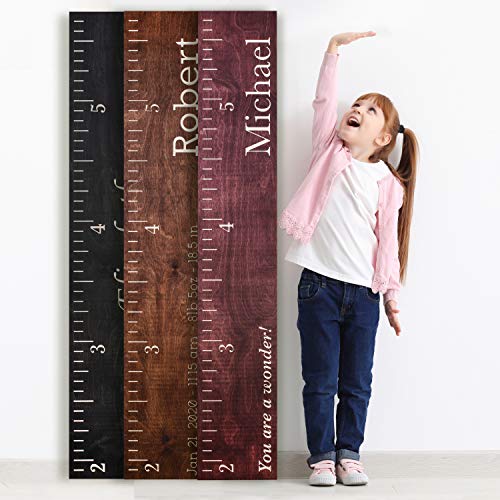 Custom Wood Height Chart Ruler