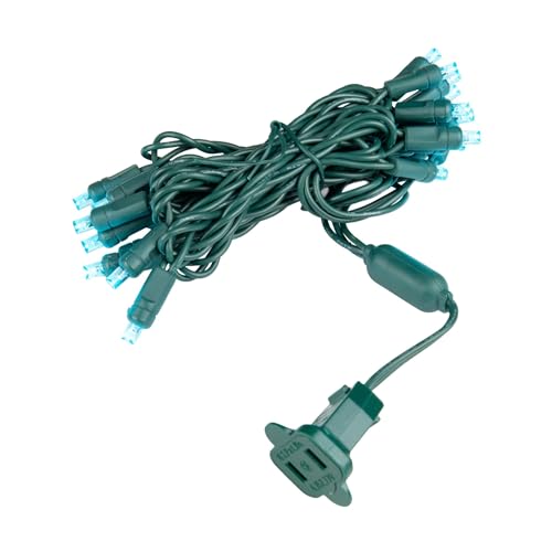 Cyan and Chartreuse LED String Lights