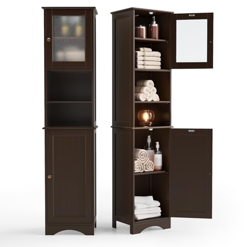 Dark Brown Bathroom Cabinet