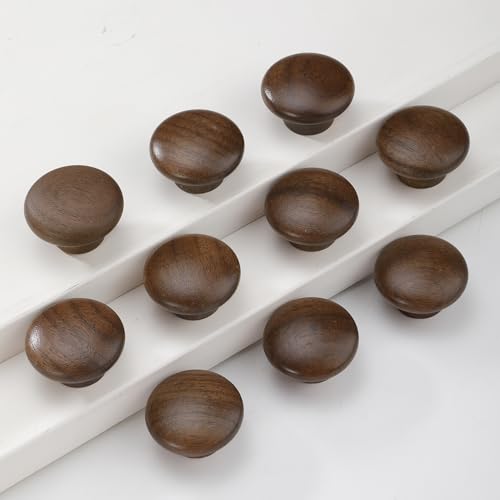 Dark Wooden Cabinet Knobs
