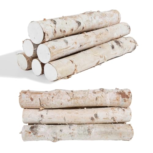 Decorative Birch Logs for Fireplace