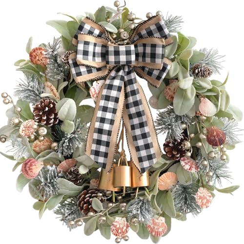 Decorative Pine Wreath with Bow
