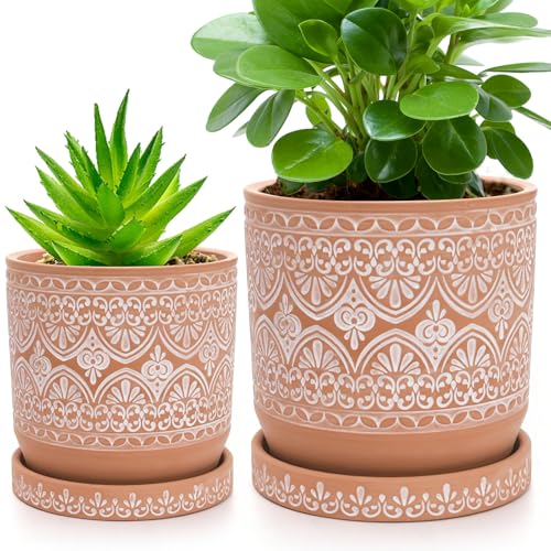 Decorative Baked Clay Pots