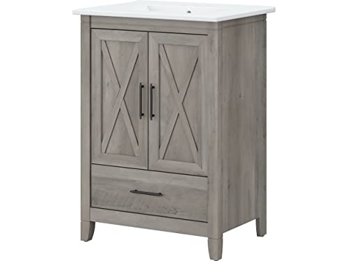 Distressed Gray Bathroom Vanity