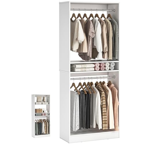 Double Rod Closet Organizer System