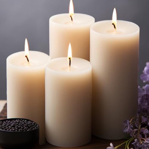 Wax Dripless Pillar Candles