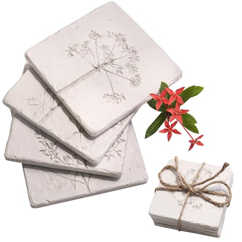 Elegant Porcelain Coasters with Intricate Design