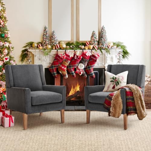 Elegant Wingback Upholstered Armchair