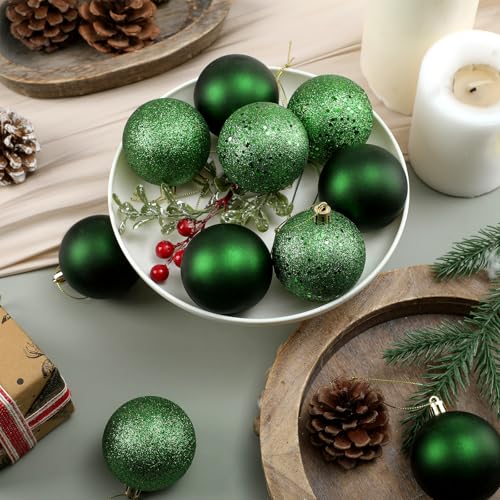 Emerald Green Christmas Baubles