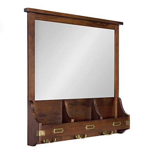 Entryway Mirror with Hooks