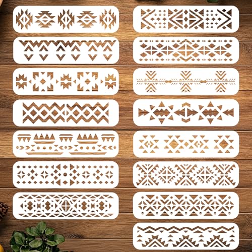 Ethnic Pattern Wall Stencils
