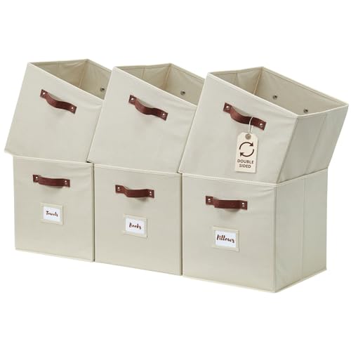 Fabric Storage Bins with Labels