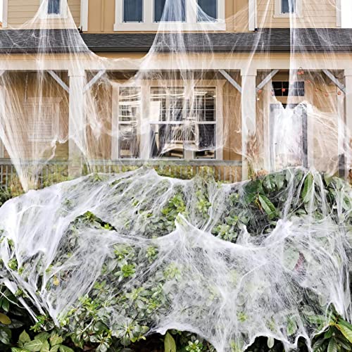 Artificial Cobweb Decorations with Spiders