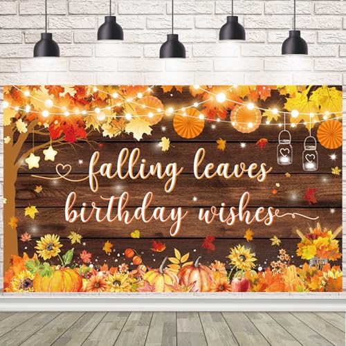 Autumn-Themed Birthday Streamer