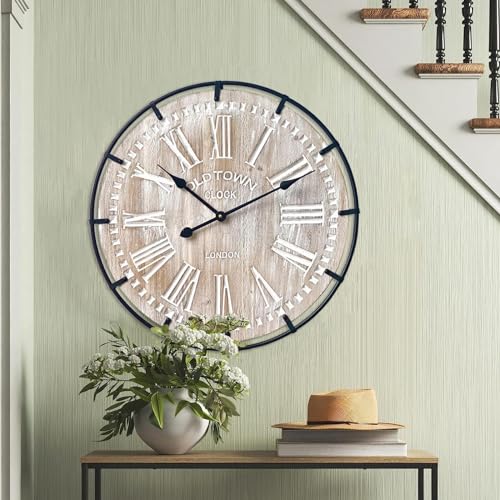Farmhouse Style Large Wall Clock