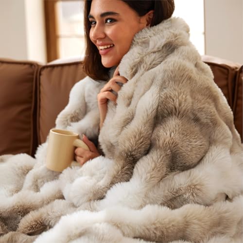 Imitation Fur Throw Blanket
