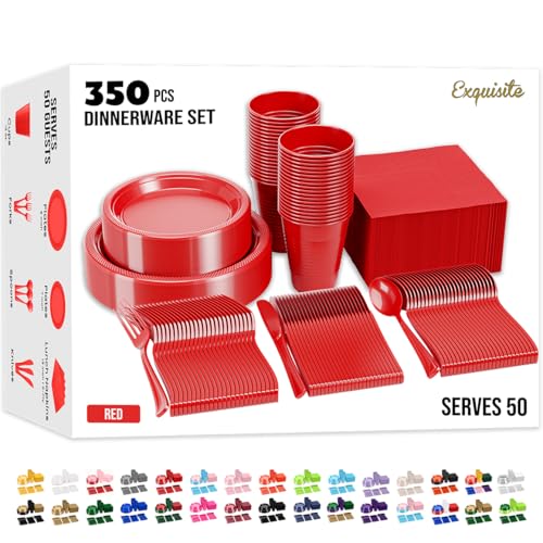 Elegant Scarlet Plate Collection