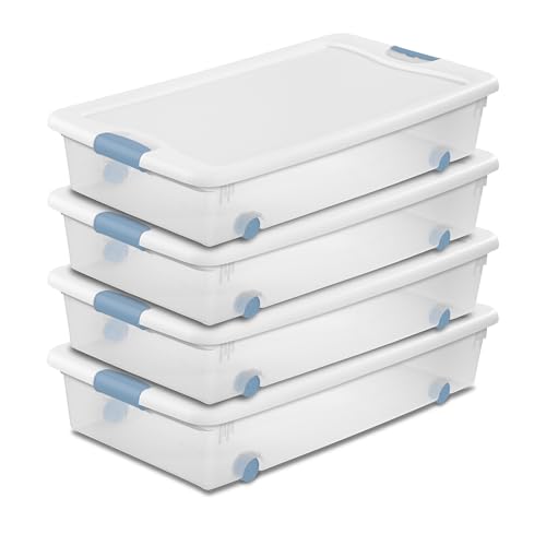 Flat Storage Boxes with Lids