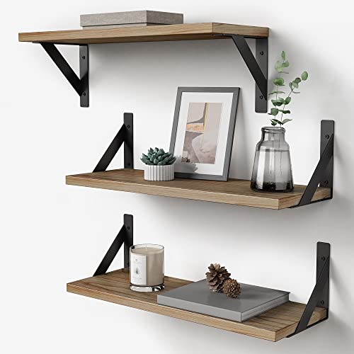 Floating Wall Shelves with Brackets