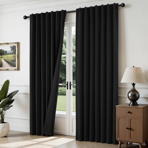 Elegant Floor-Length Blackout Curtains
