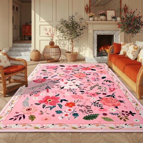 Flower-Themed Children’s Floor Covering