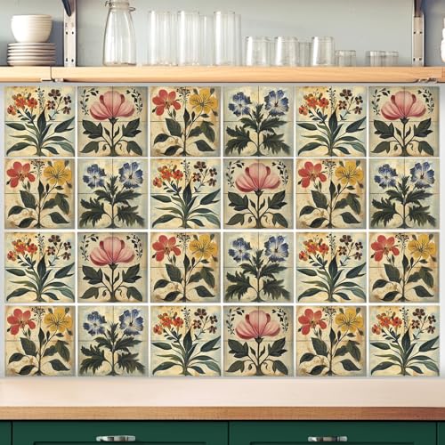 Floral Motif Wall Tiles