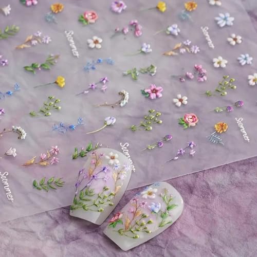 Floral Nail Art Stickers