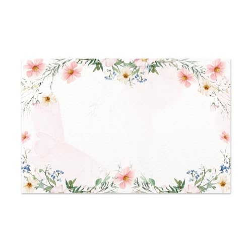 Floral Design Name Tag Templates