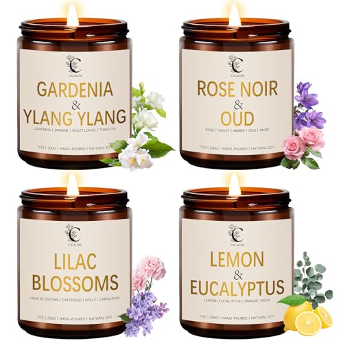 Floral Scented Candle Set