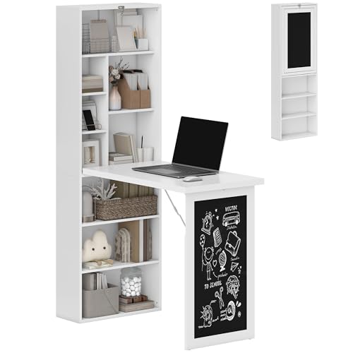 Desk that Folds with Storage