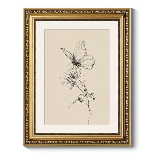 Framed Ebony and Gold Art Print