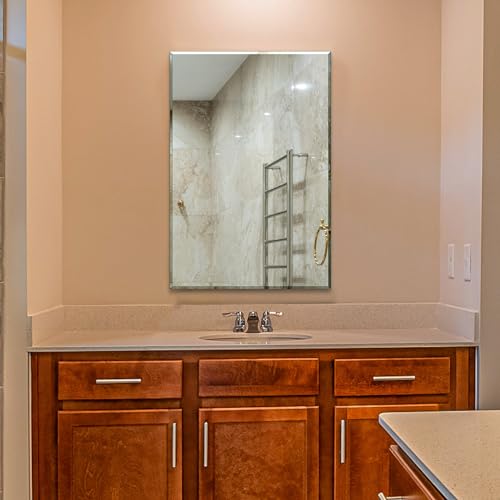 Framed Mirror with Beveled Edges