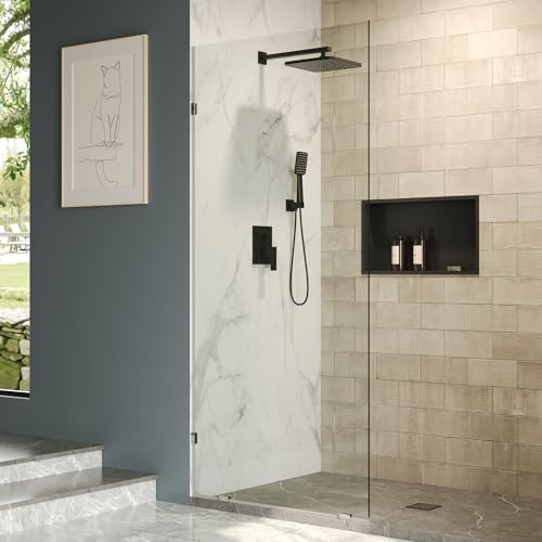 Clear Glass Shower Wall