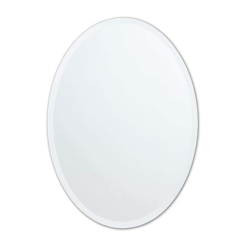 Frameless Oval Mirror