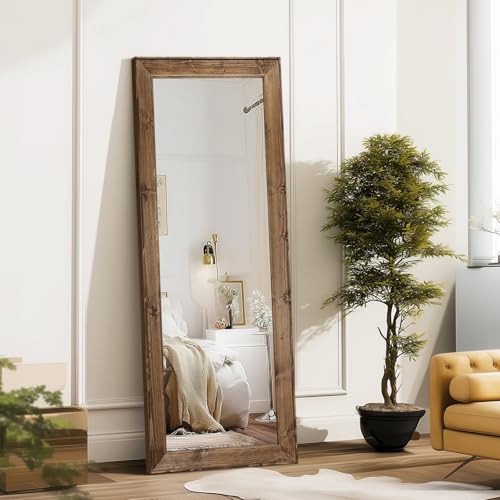 Full-Length Wood-Framed Mirror