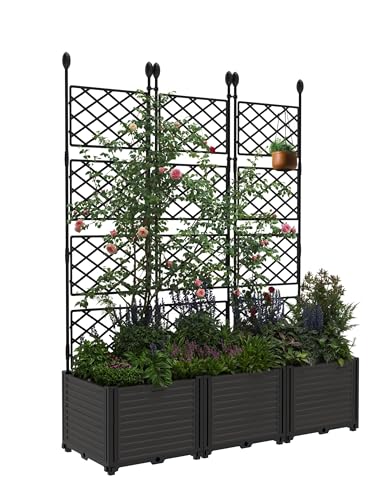 Garden Trellis with Planters