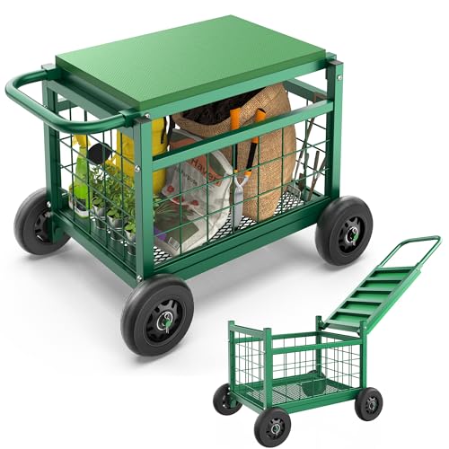 Garden Trolley with Wheels