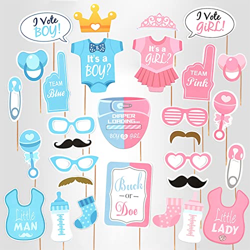 Gender Reveal Photo Booth Props