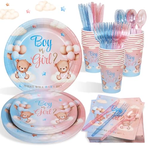 Pink and Blue Teddy Bear Set