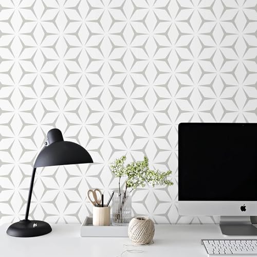 Geometric Patterned Wallpaper
