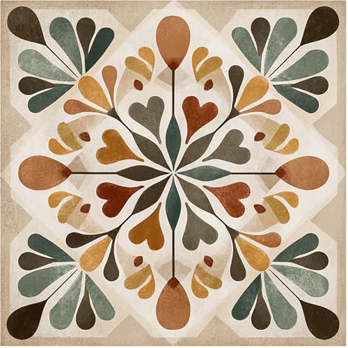 Geometric Pattern Floor Tiles