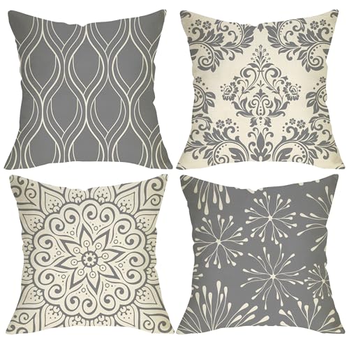 Geometric Print Throw Pillow