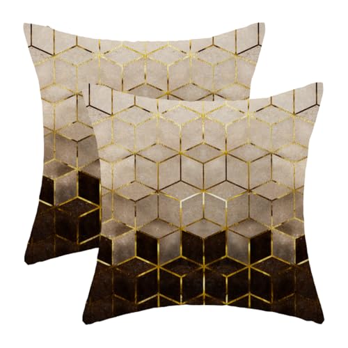 Geometric Patterned Throw Cushions